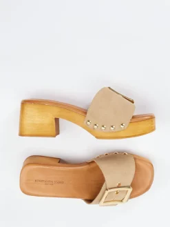 Damen Konstantin Starke – Pantoletten aus Veloursleder