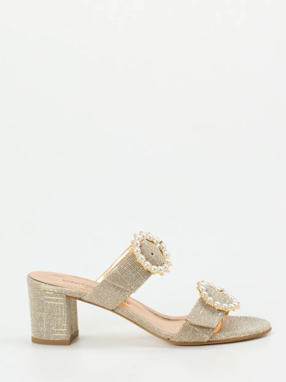 – Pantolette aus Metallicleder*Konstantin Starke Online