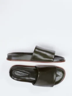 Herren Konstantin Starke – Pantolette aus Lammleder Dunkel