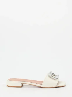 – Pantolette aus Lammleder cremeweiß*Konstantin Starke Discount