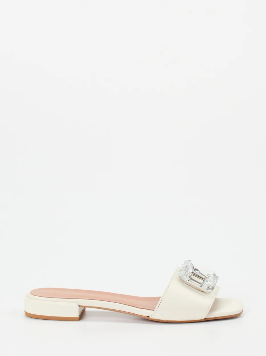 – Pantolette aus Lammleder cremeweiß*Konstantin Starke Discount