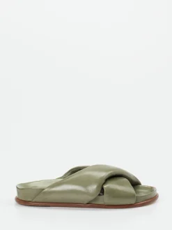 Damen Konstantin Starke – Pantolette aus Lammleder Salbei