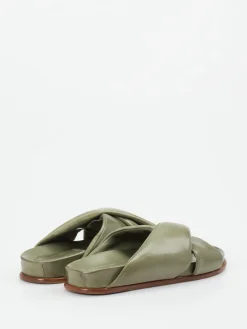 Damen Konstantin Starke – Pantolette aus Lammleder Salbei