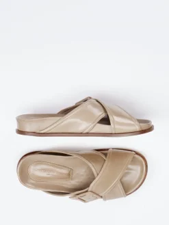 Damen Konstantin Starke – Pantolette aus Lammleder champagner