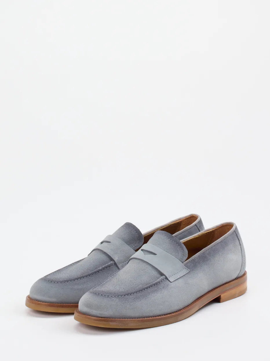 – Penny Loafer aus Veloursleder Taubenblau*Konstantin Starke Best