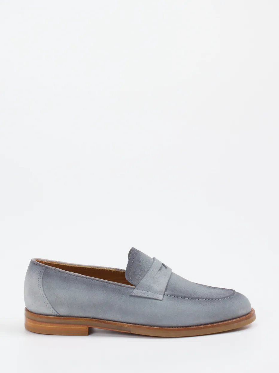 – Penny Loafer aus Veloursleder Taubenblau*Konstantin Starke Best