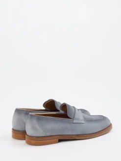 – Penny Loafer aus Veloursleder Taubenblau*Konstantin Starke Best
