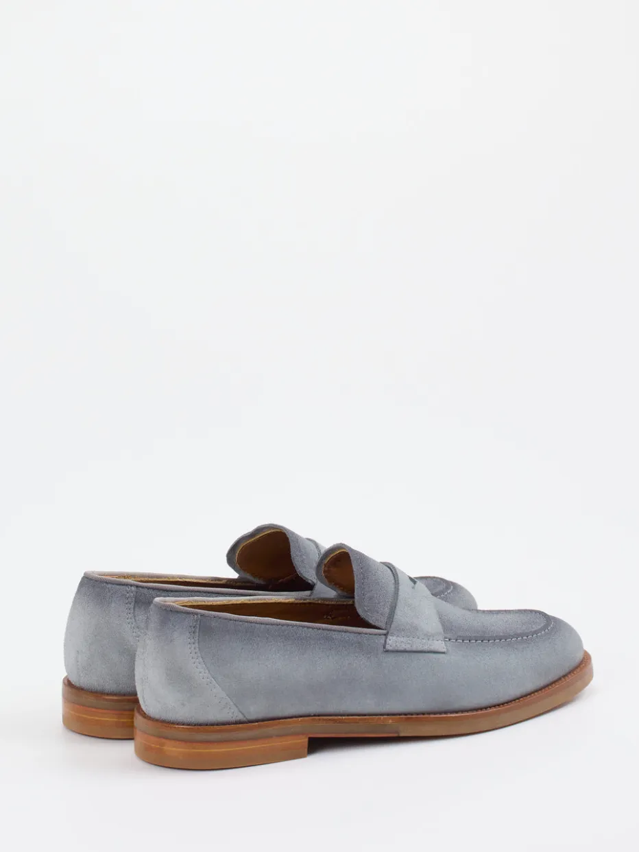 – Penny Loafer aus Veloursleder Taubenblau*Konstantin Starke Best