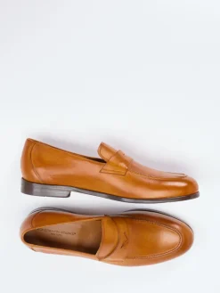 Herren Konstantin Starke – Penny Loafer aus Büffelleder cognac