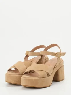 Damen Konstantin Starke – Plateausandale aus Veloursleder