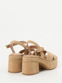 Damen Konstantin Starke – Plateausandale aus Veloursleder