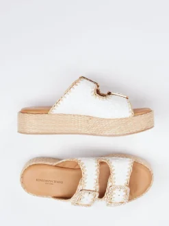 – Plateau-Pantoletten aus Flechtleder*Konstantin Starke Best