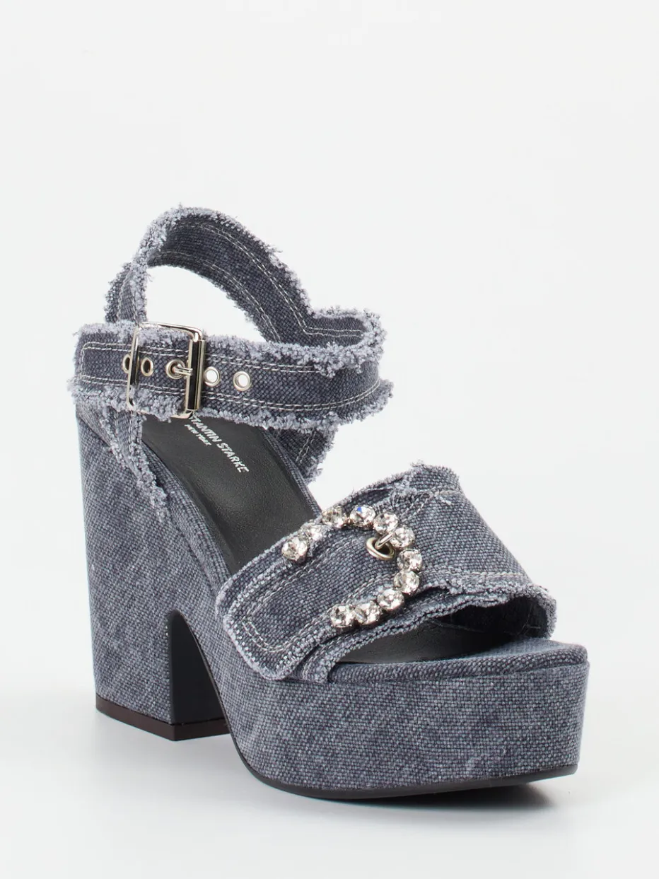 – Plateau-Sandalen aus Denim*Konstantin Starke Sale