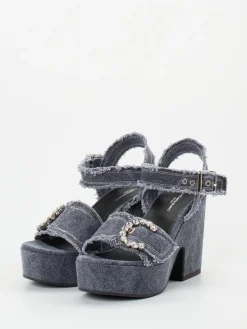 – Plateau-Sandalen aus Denim*Konstantin Starke Sale