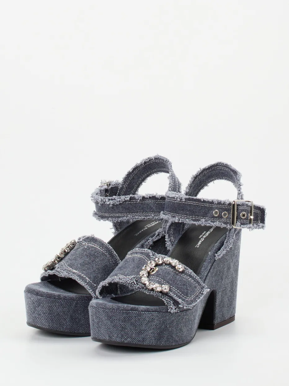 – Plateau-Sandalen aus Denim*Konstantin Starke Sale
