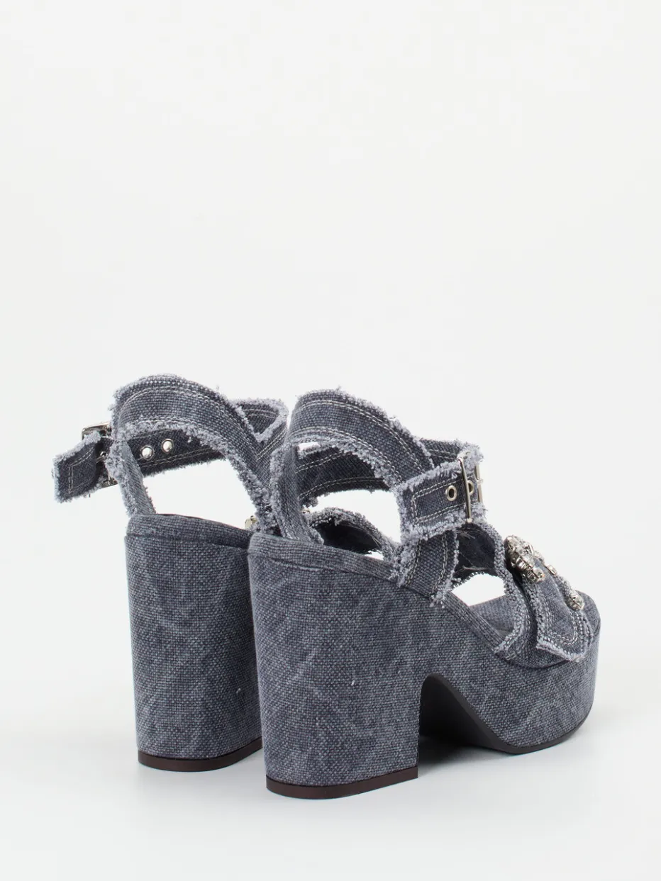 – Plateau-Sandalen aus Denim*Konstantin Starke Sale