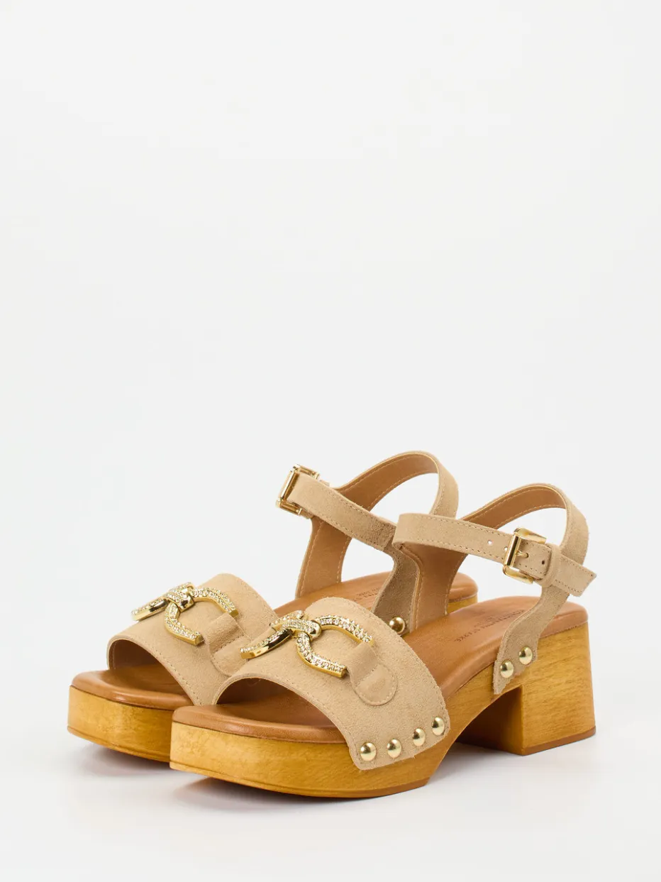 Damen Konstantin Starke – Plateau-Sandalen aus Veloursleder