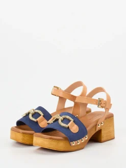 Damen Konstantin Starke – Plateau-Sandalen aus Veloursleder