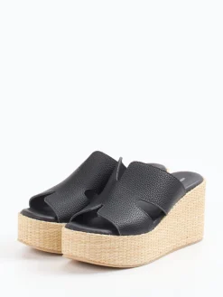 Damen Konstantin Starke – Plateau-Pantoletten aus Kalbleder