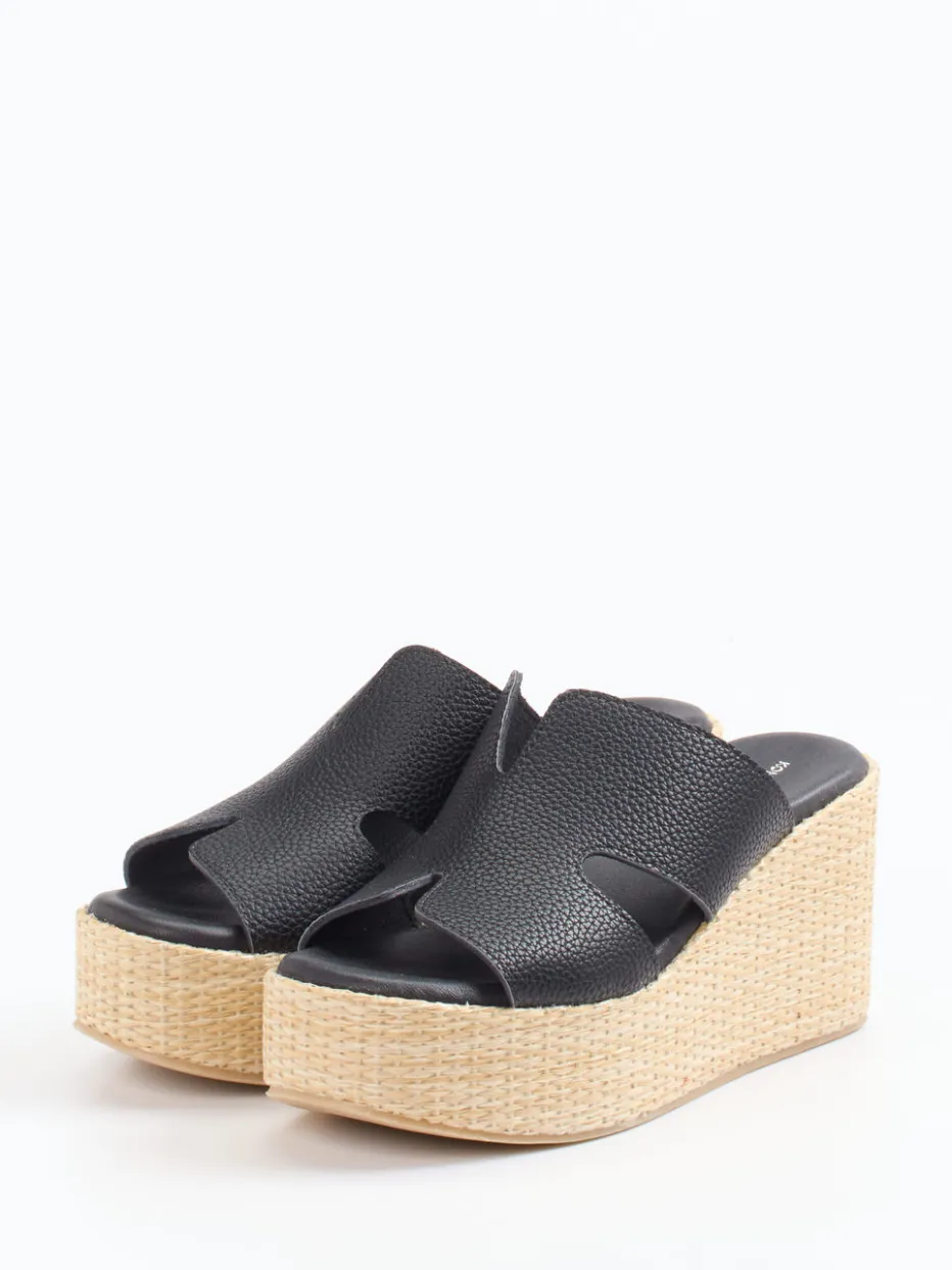 Damen Konstantin Starke – Plateau-Pantoletten aus Kalbleder