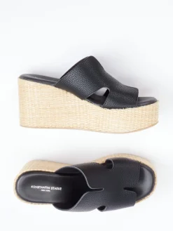 Damen Konstantin Starke – Plateau-Pantoletten aus Kalbleder