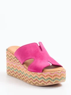 Damen Konstantin Starke – Plateau-Pantolette aus Veloursleder