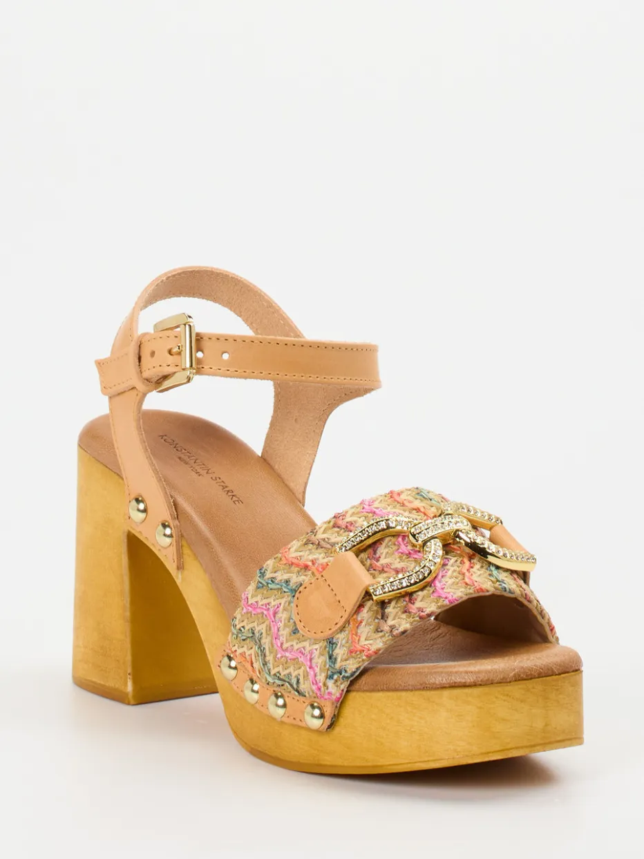 – Plateausandalen aus Veloursleder*Konstantin Starke Outlet