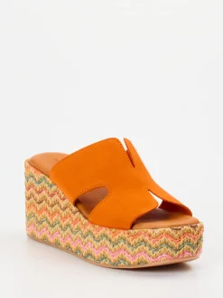 Damen Konstantin Starke – Plateau-Pantolette aus Veloursleder