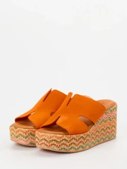 Damen Konstantin Starke – Plateau-Pantolette aus Veloursleder