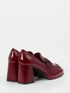 Damen Konstantin Starke – Plateau-Loafer aus Lackleder Bordeaux