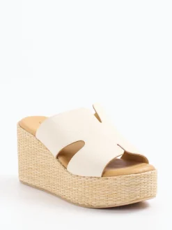 – Plateau-Pantoletten aus Kalbleder creme*Konstantin Starke Sale