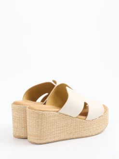 – Plateau-Pantoletten aus Kalbleder creme*Konstantin Starke Sale