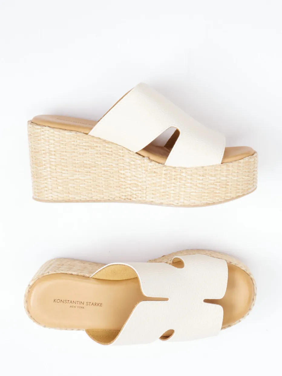 – Plateau-Pantoletten aus Kalbleder creme*Konstantin Starke Sale