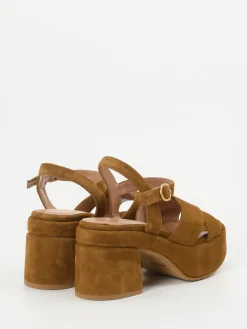 Damen Konstantin Starke – Plateau-Sandaletten aus Veloursleder