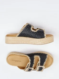 – Plateau-Pantolette aus Flechtleder*Konstantin Starke Clearance