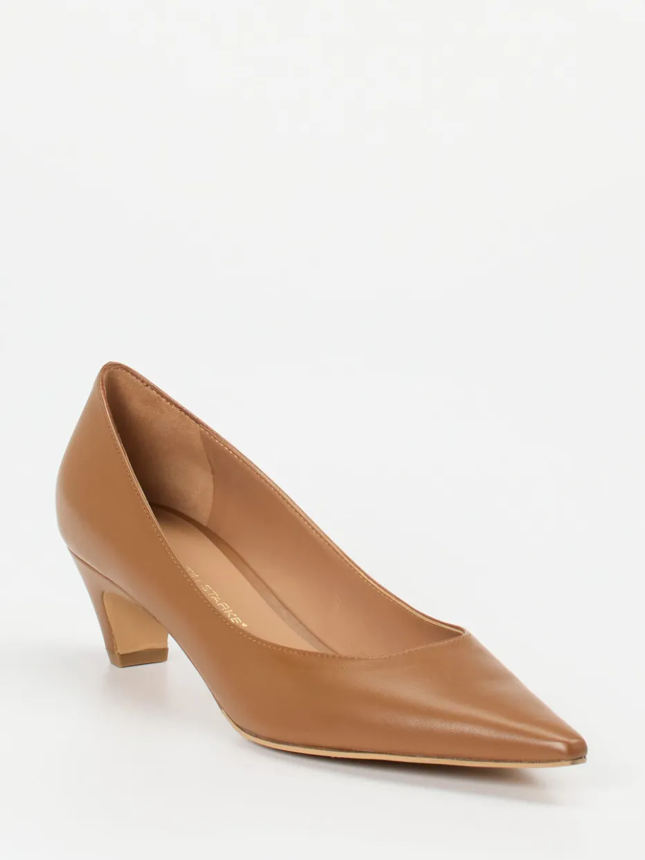 Damen Konstantin Starke – Pumps aus Lammleder in Cognac