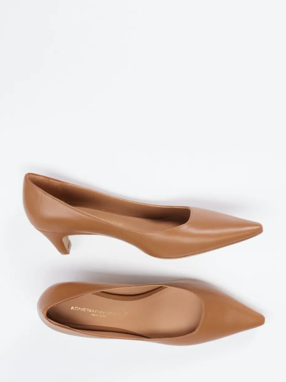Damen Konstantin Starke – Pumps aus Lammleder in Cognac