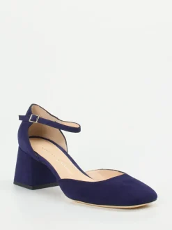 Damen Konstantin Starke – Pumps aus Veloursleder tiefviolett