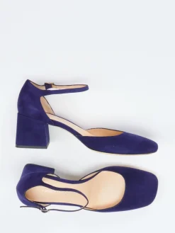 Damen Konstantin Starke – Pumps aus Veloursleder tiefviolett