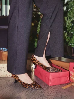 Damen Konstantin Starke – Pumps aus Fell mit Leopardenmuster