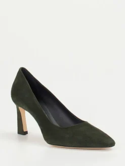 Damen Konstantin Starke – Pumps aus Veloursleder Dunkeloliv