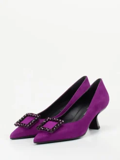 – Pumps aus Veloursleder Violett*Konstantin Starke