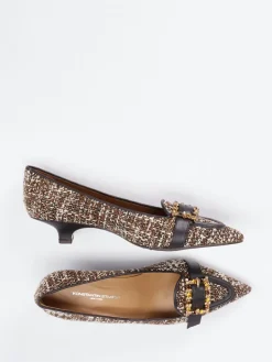 – Pumps aus Textil-Bouclé Dunkelbraun*Konstantin Starke Outlet