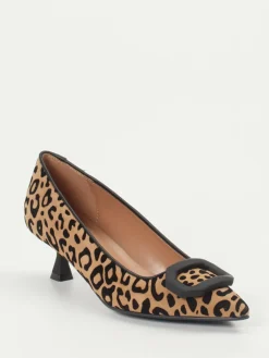– Pumps aus Veloursleder mit Leoprint*Konstantin Starke Hot