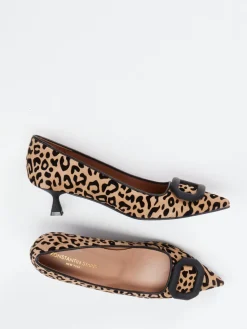 – Pumps aus Veloursleder mit Leoprint*Konstantin Starke Hot