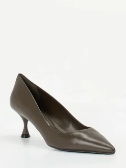 Damen Konstantin Starke – Pumps aus Lammleder schlammgrau