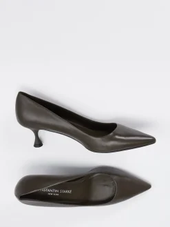 Damen Konstantin Starke – Pumps aus Lammleder schlammgrau