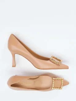 Damen Konstantin Starke – Pumps aus Lammleder braun