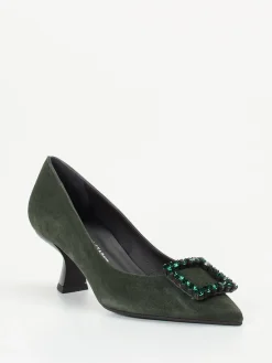 Damen Konstantin Starke – Pumps aus Veloursleder tannen