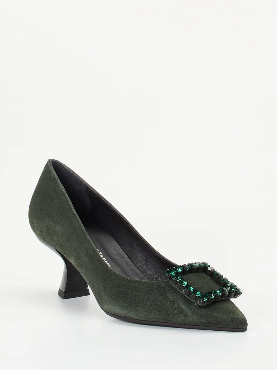 Damen Konstantin Starke – Pumps aus Veloursleder tannen